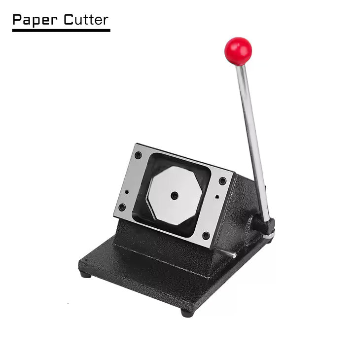 DIY Fridge Magnet Making Machine Refrigerator Sticker Pressing Machine Magnetic with Paper Cutter 2"x2"/2.5"x2.5"