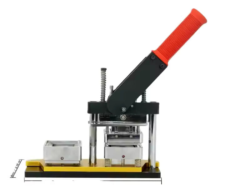 DIY Fridge Magnet Making Machine Refrigerator Sticker Pressing Machine Magnetic with Paper Cutter 2"x2"/2.5"x2.5"