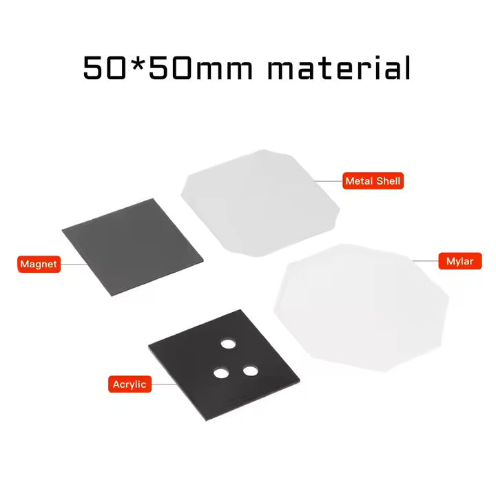 DIY Fridge Magnet Making Machine Refrigerator Sticker Pressing Machine Magnetic with Paper Cutter 2"x2"/2.5"x2.5"